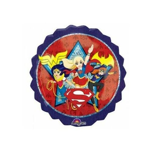  Shape Super Hero Girls Holographic 71cm Foil Balloon