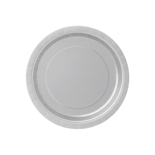 Silver Paper Plates 17cm 8 Pack
