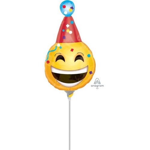 Mini Shape Birthday Emoticons Foil Balloon