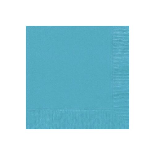 Caribbean Teal Luncheon Napkins 2ply 20 Pack