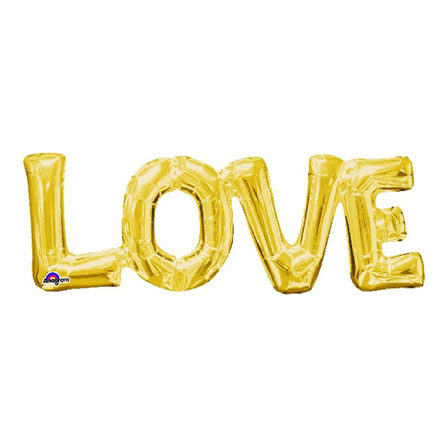 Phrases  LOVE Gold Foil Balloon