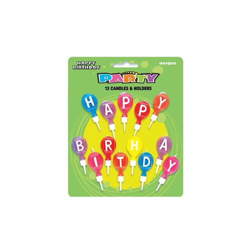 Happy Birthday Letter Candles Set