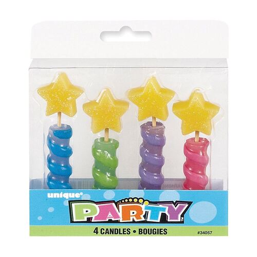 Star Top Candles 4 Pack