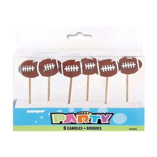 Football Pick Candles 6 Pack