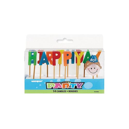 14 Happy Birthday Boy Candles