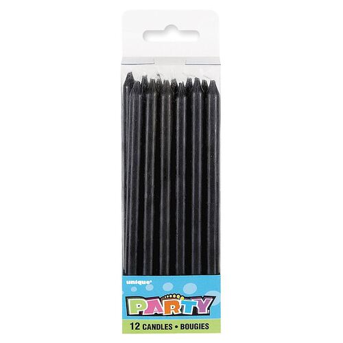 Black Candles 12 Pack