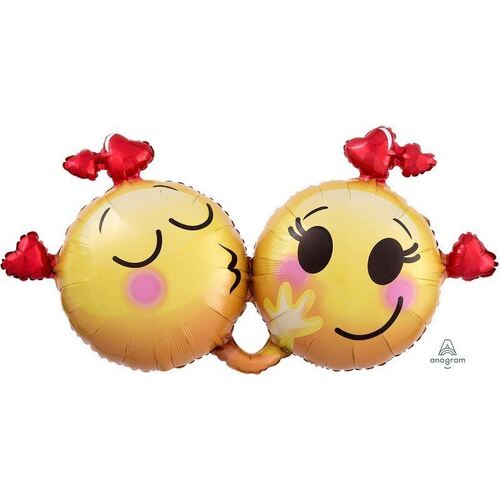 SuperShape XL Emoticons in Love Foil Balloon