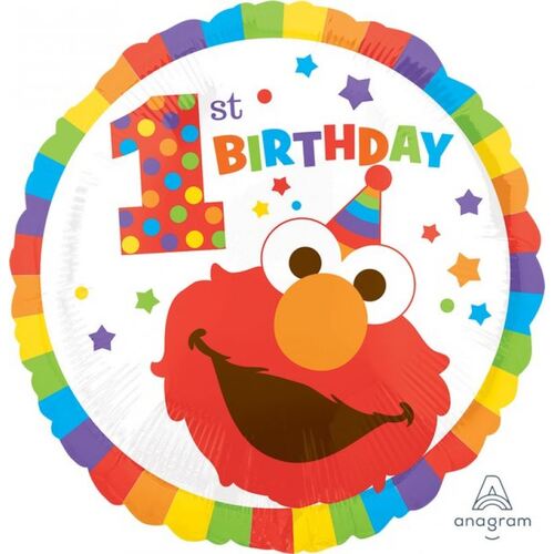 45cm Standard HX Sesame Street 1st Birthday