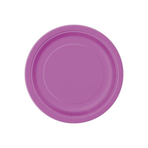 Pretty Purple Paper Plates 17cm 8 Pack 
