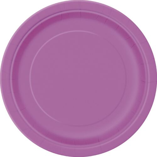 Pretty Purple Paper Plates 17cm 20 Pack 