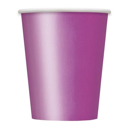 Pretty Purples Paper Cups 270ml 14 Pack