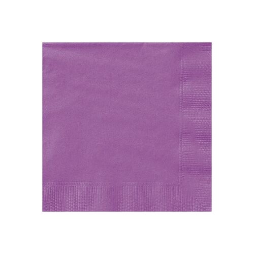 Pretty Purple Beverage Napkins 2ply 50 Pack