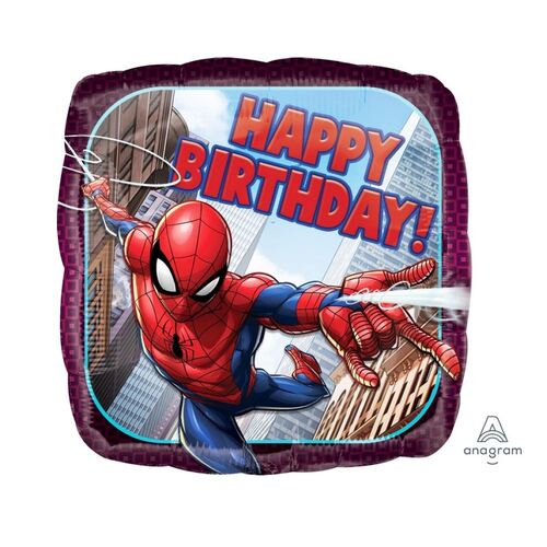 45cm Standard HX Spider-Man Happy Birthday