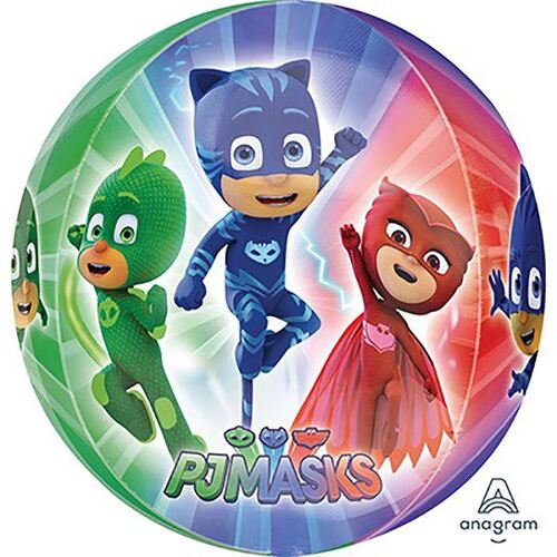Shape Orbz Pj Masks Group (38cm x 40cm) Clear Balloon