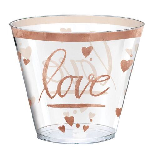 Navy Bride Plastic Tumblers Love Hot Stamped 30 Pack