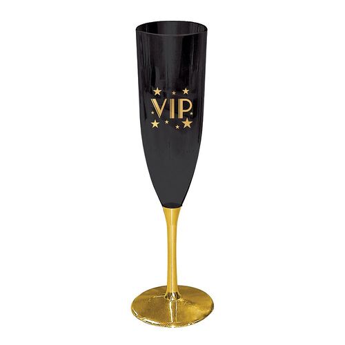 Glitz & Glam VIP Plastic Champagne Glasses 4 Pack
