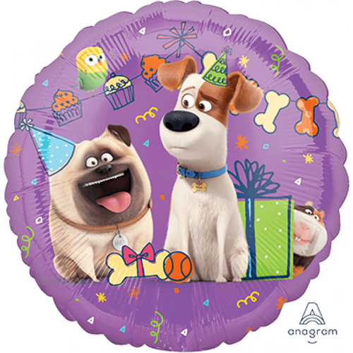 UltraShape Cubez Birthday Dog Foil Balloons