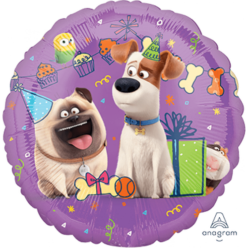 UltraShape Cubez Birthday Dog Foil Balloons