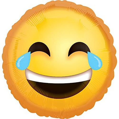45cm Laughing & Tears Emoji Foil Balloon