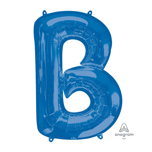 SuperShape Letter B Blue Foil Balloon