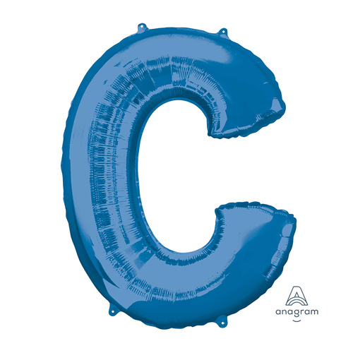 SuperShape Letter C Blue Foil Balloon