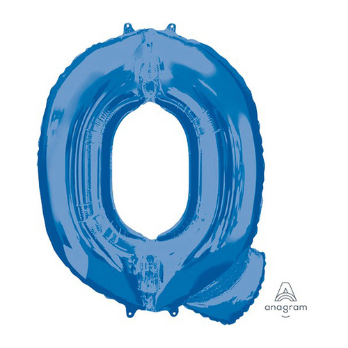 SuperShape Letter Q Blue Foil Balloon