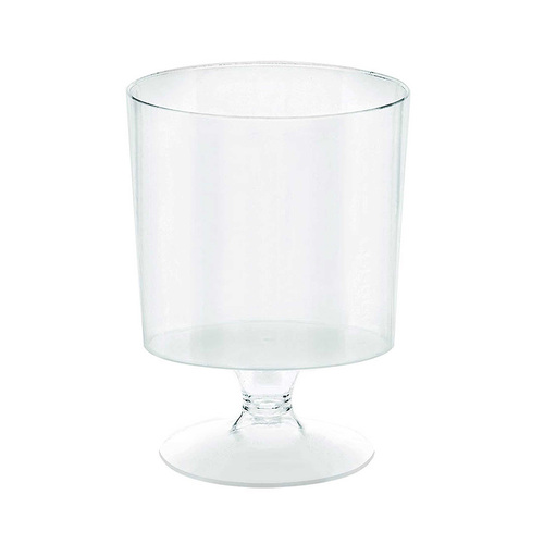 Mini Catering Pedestal Cups Clear Plastic 5oz/ 147ml 10 pack
