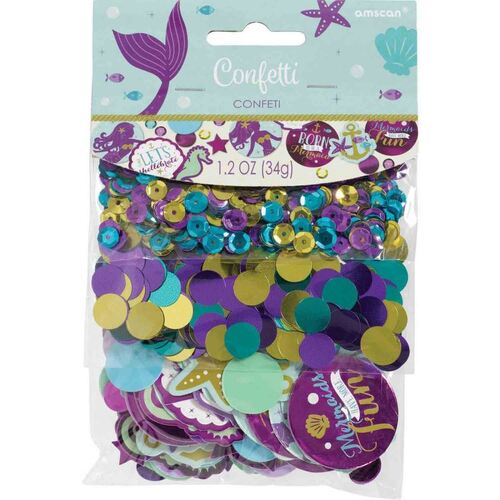 Mermaid Wishes Sequins, Foil & Paper Confetti 34g