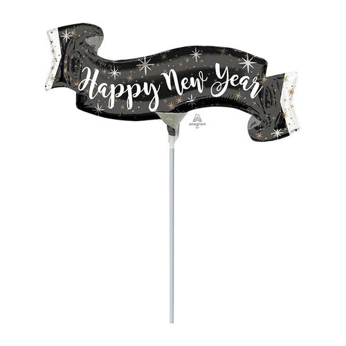 Mini Shape Happy New Year Banner  Foil Balloon