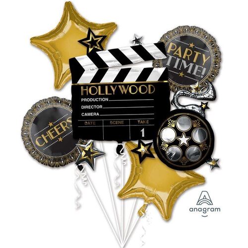 Bouquet Lights Camera Action Foil Balloon 5 Pack