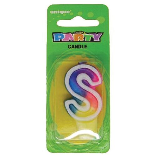 Rainbow Letter Candle S
