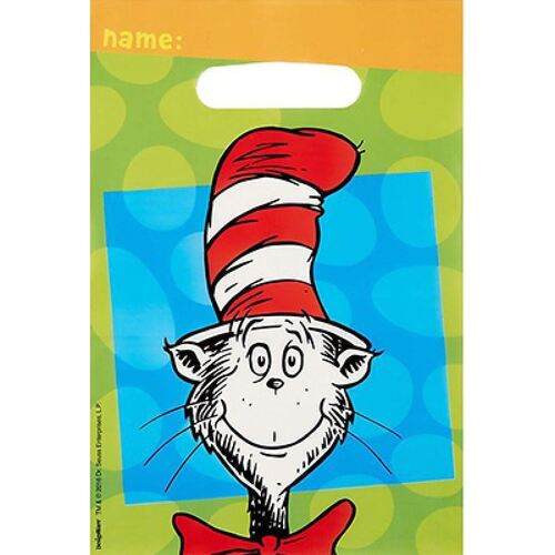 Dr Seuss Loot Bags 8 Pack