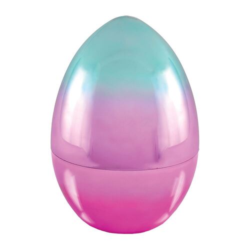 Easter Egg Jumbo Metallic Pink Plastic Fillable Favor