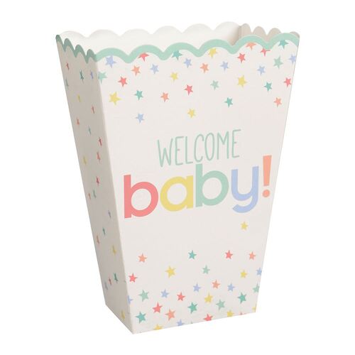 Baby Shower Neutral Popcorn Boxes 20 Pack
