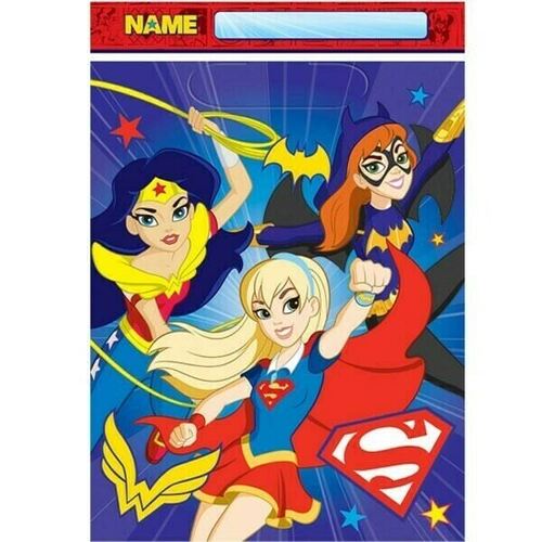  Super Hero Girls Loot Bags Pack Of 8 