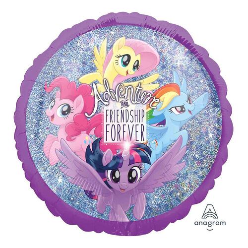 45cm Standard Holographic My Little Pony Friendship Adventures Foil Balloon