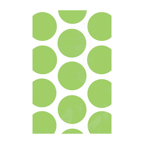 Paper Bag Polka Dot Kiwi 10 Pack