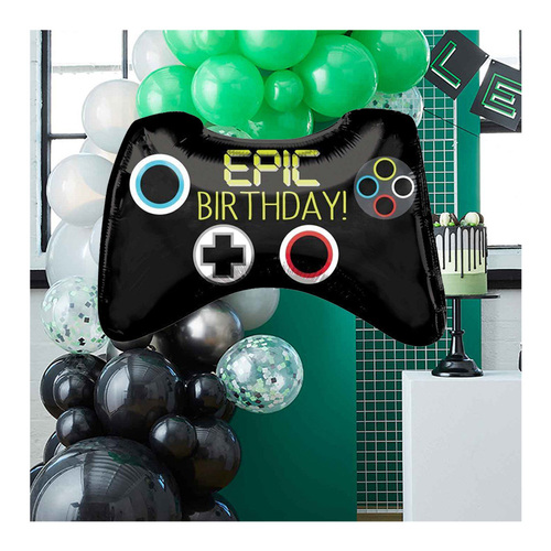 Super Shape Epic Party Game Controller Foill Balloon