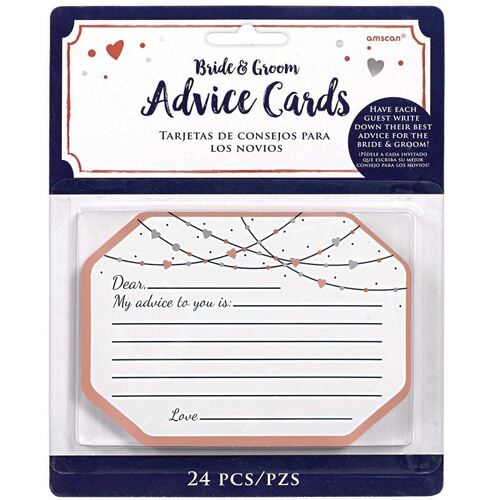 Navy Bride Advice cards 24 Pack