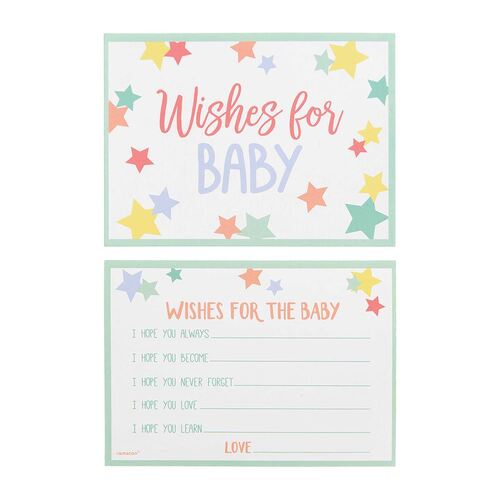 Baby Shower Wishes for Baby Cards 24 Pack