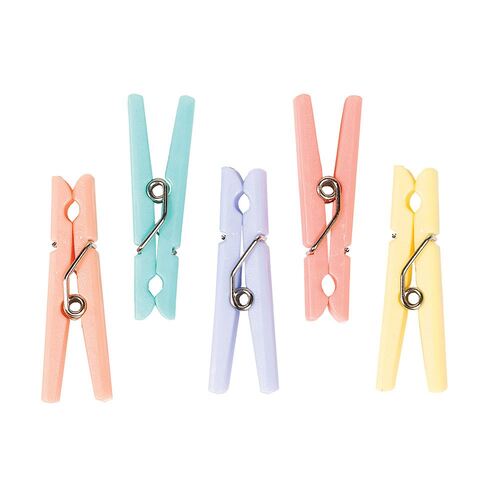 Baby Shower Clothespins Favors Multi-Coloured 24 Pack