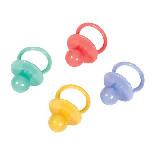 Baby Shower Large Pacifiers Multi-Coloured 8 Pack