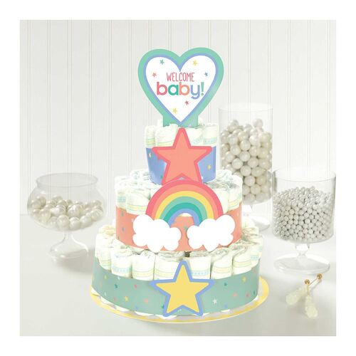 Baby Shower Neutral Diaper Cake Kit