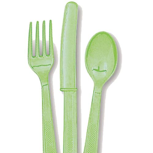 Apple Green 24 Assorted Cutlery