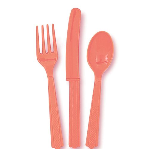 Coral 24 Assorted Cutlery