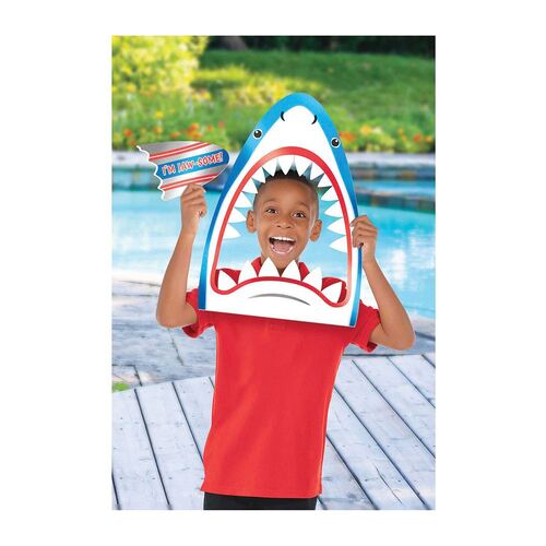 Summer Luau Shark Head Photo Prop & Cutout Foil Board