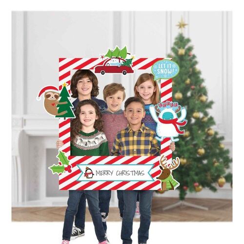 Merry Christmas Customizable Giant Photo Prop Picture Frame Kit