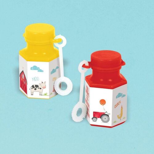 Barnyard Birthday Mini Bubble Favors 8 Pack