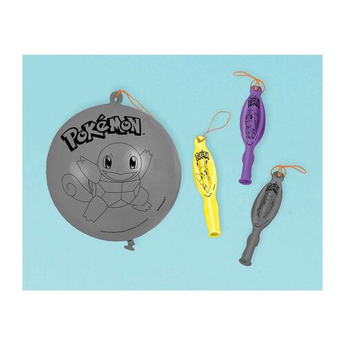 Pokemon Classic Punch Balloons 4 Pack