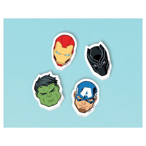 Marvel Avengers Powers Unite Erasers Favors 8 Pack